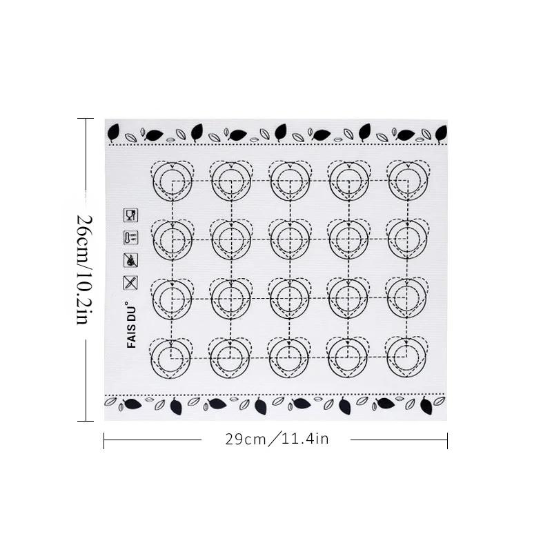 Baking Mat Non-Stick Surface for Macarons Cookies Fondant Easy Clean Reusable Bakeware Sheet Perfect for Home and Commercial Use