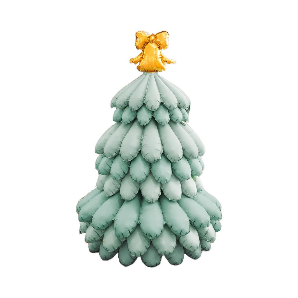 Inflatable Christmas Tree Scene with Matte Balloons for Shopping Mall Window Display Prop