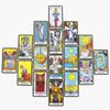 Black Classic Tarot Cards Deck 78pcs Fortune-Telling Game for Family Gatherings Board Games