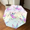 1PC Unicorn Flowers Umbrella-8-Rib Reinforced Portable Folding Travel Suitable for All Seasons Outdoor Daily Use-G322