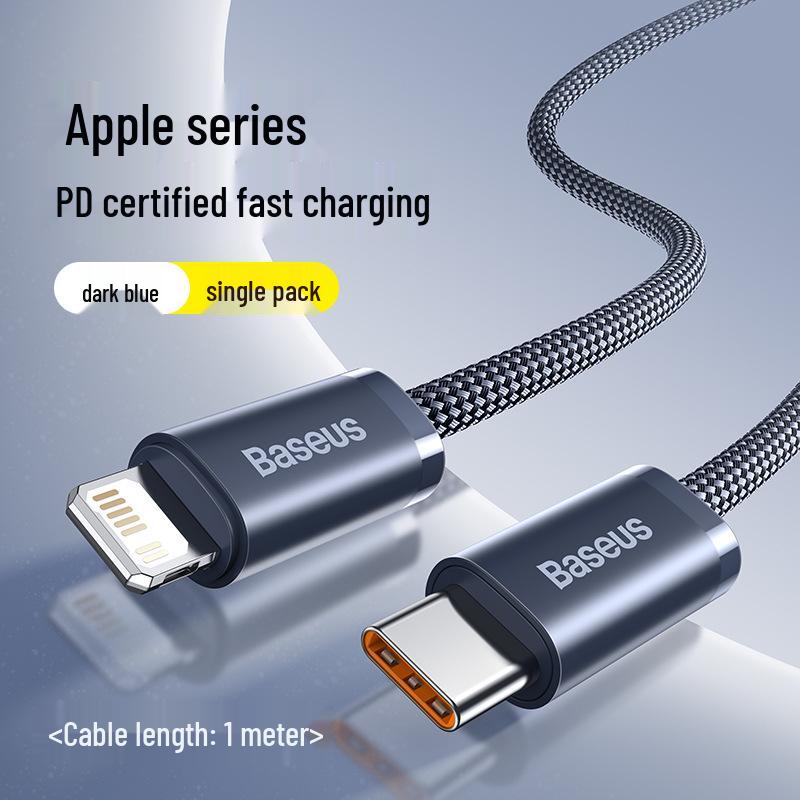 Baseus Fast Charging Cable for iPhone 12/13/14/16/17Pro & Car USB Adapter
