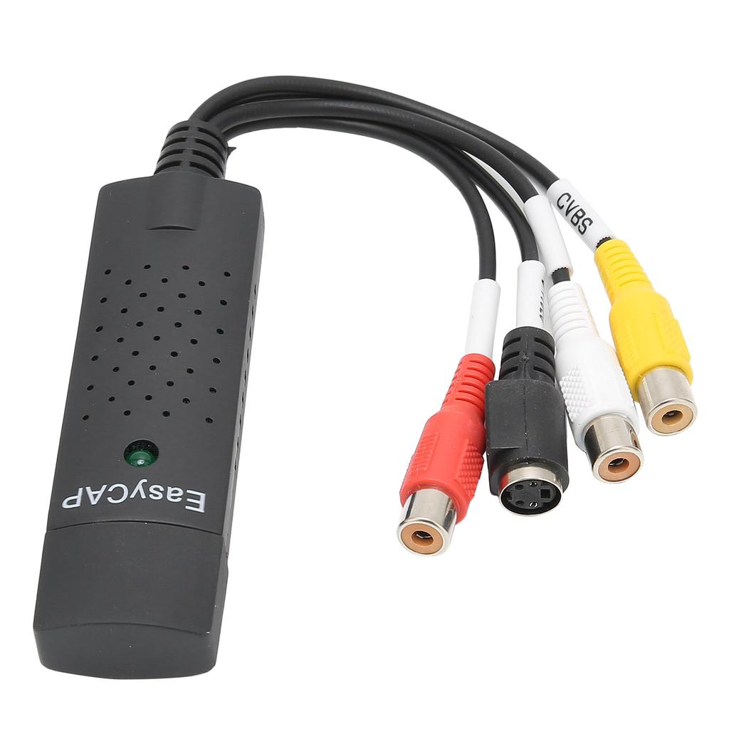 Capture Card USB2.0 4 Channel DVD VHS Stereo Audio Video Acquisition Adapter for Windows