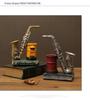 American-Style Saxophone & Violin Resin Pen Holder Desk Ornament for Office and Home Decor