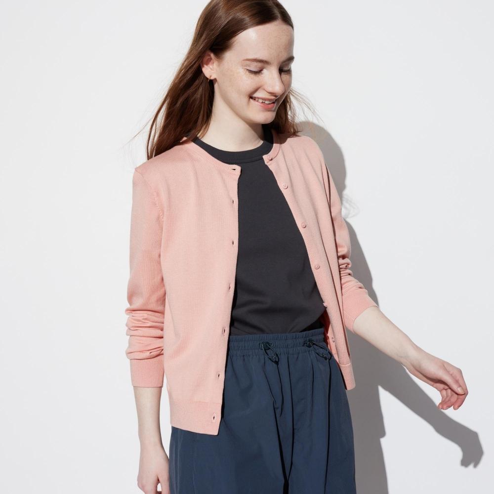

Кардиган с круглым вырезом и длинными рукавами UNIQLO JAPAN UV