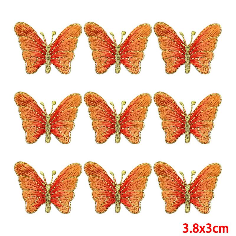 10 Pcs/lot Wholesale Embroidery Patch Iron On Patches For Clothing Patches On Clothes Jackets Decor Applique Sew Supplies