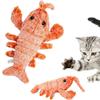 Interactive Floppy Lobster Dog Chew Toy with Squeaker Puppy Teething Toys for Small Medium Large Dogs Chewing Mental