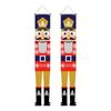 Christmas Nutcracker Couplets Door Curtain Flags | Festive Porch Decor