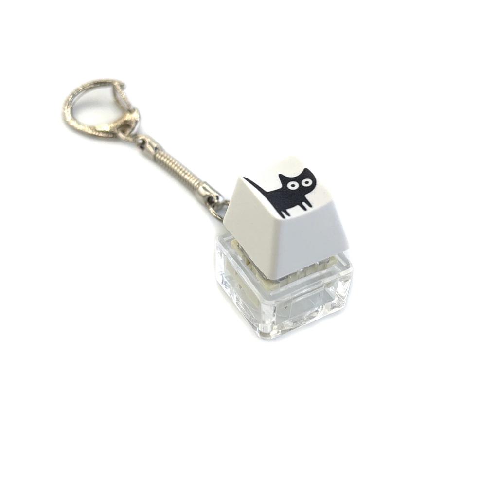 Decompression Keychain Mechanical Keyboard Button Keyring Fingertip Key Cap Pendant Antistress Toy