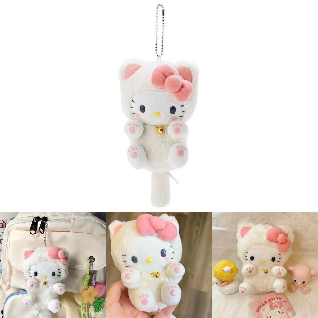 Portachiavi Peluche Carino Hello Kitty Ciondolo per Borsa Per Bambine