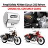 Silver "Rear Oil Container Guard" Fit For Royal Enfield New Classic 350