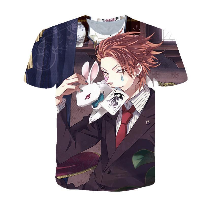 

HUNTERxHUNTER Summer Loose Size Creative Graphic Printed Slim Fit Casual Sports Round Neck Short Sleeved T-shirt Top ZZXXS