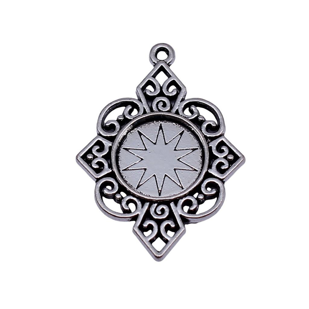 Fit 8-15mm Dome Blank Round Bases Tray Bezel Pendant Base DIY Jewelry Making