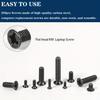 KM Black Cross Countersunk Head Screw Set Computer Notebook Screw 250Pcs Boxed Countersunk Head Screw M2M3