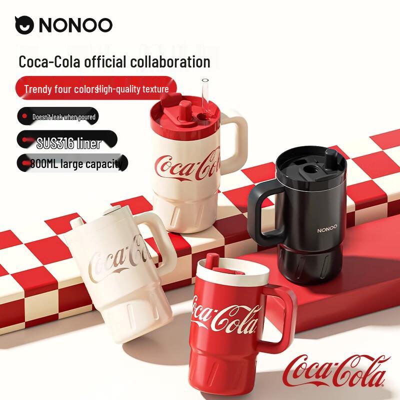 NONOO Coca-Cola Co-branded Insulated Straw Cup