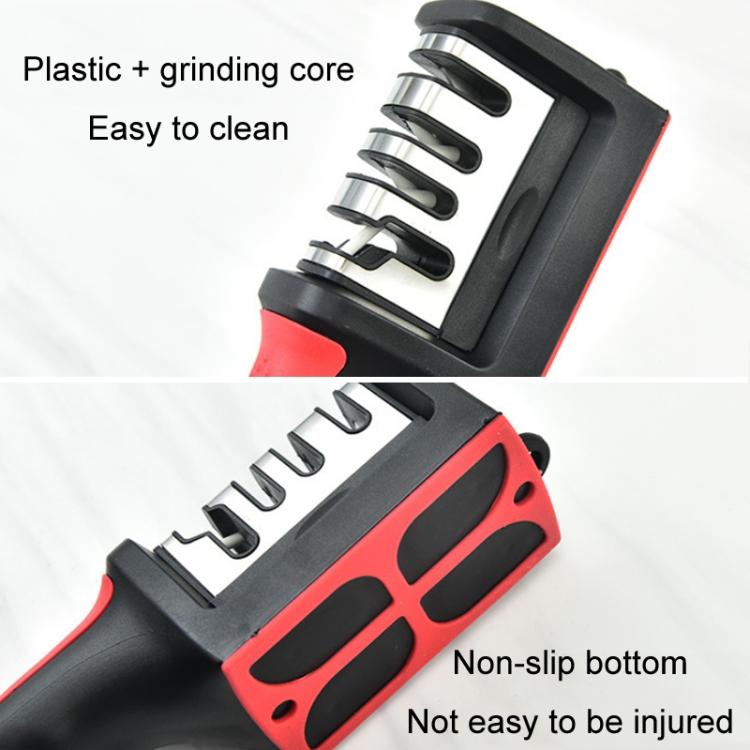 LsCook Kitchen Multifunctional Hangable Multi-segment Handheld Knife Sharpener, Specification: 4 Stage