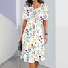 Floral & Botanical Print Women's Dresses Plus Size Elegant Long Dresses Female One-Piece Dress Women Clothing
