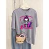 Expensive Difficult Suit Skulls Pattern T-Shirts Women Crewneck Casual T Shirt Hip Hop Multicolor Tops Soft Short Sleeve