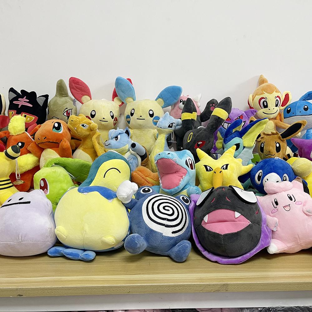 Dark Lightning Pikachu Peluche Plush Toy Stuffed Doll Eevee Charmander Squirtle Charizard Bulbasaur Doll Baby Xmas Gift