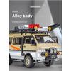 1/24 Mitsubishi Delica MPV Minibil Støpelegering Næringskjøretøy Metallmodellbil Simulering Lyd og Lys Leke Gave