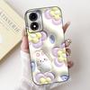 For Motorola Moto E13 4G Phone Case Moto E14 5G Back Cover Soft Matte Silicone Slim Fundas Lovely Panda Rabbit Flower Cartoon