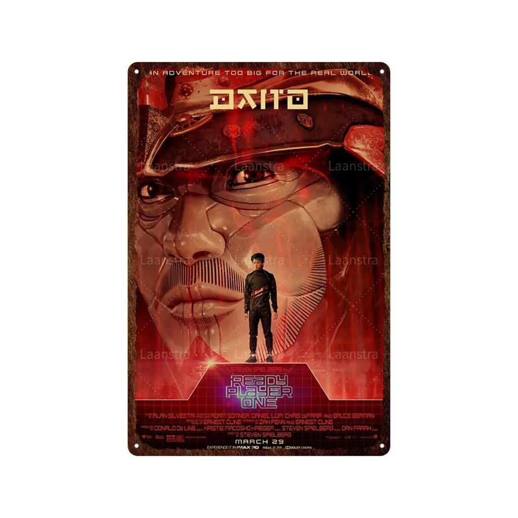 Ready Player One Retro Movie Tin Sign Poster Bar Home Decoration Metal Sign Plaque Decoration Wall Art Decor For Decorating
