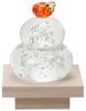 ADERIA (ADERIA) Ornament by Iki Kobo X ADERIA (ADERIA) Fuku-Kasane Kagami Mochi (Lucky Layered Kagami Mochi) Orange [GlassKagami MochiWooden
