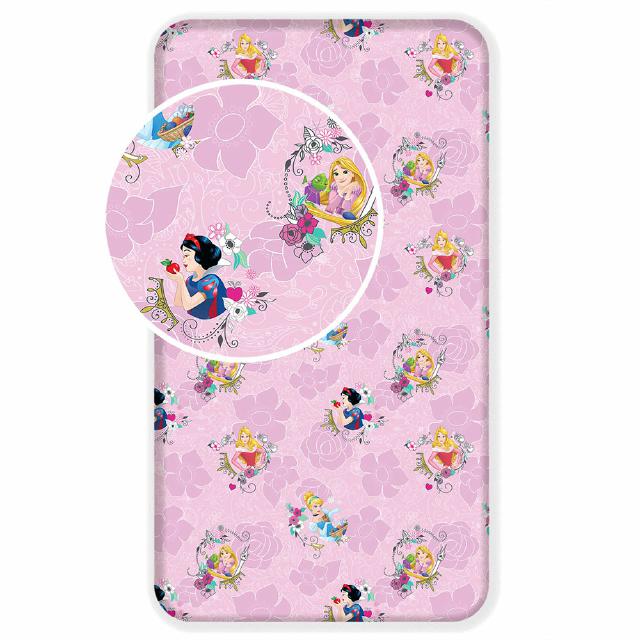 Super Merchant Katoenen Hoeslaken Met Elastiek 90X200 Prinsessen 6824 Princess Assepoester Sneeuwwitje Aurora Belle Voor Kinderen