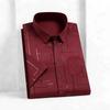 Fashion Men's Line Print Short Sleeve Shirt Breathable Casual Daily Wear Button Down Top