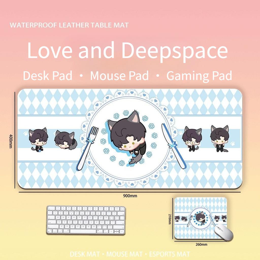 Gra Love and Deepspace Sylus Rafayel Zayne Xavier Caleb Anime Uroczy Kot Podkładka pod Klawiaturę Komputerową/Podkładka pod Mysz Kreskówka Artykuły Biurowe