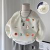 Children's Korean Style Velvet Winter Hoodie - Girls' and Boys' Thick Pullover