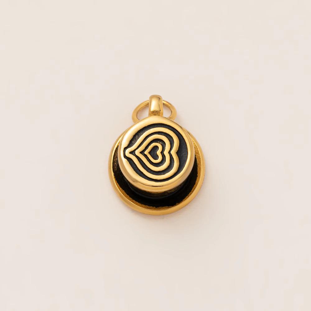 18K Gold Retention Stainless Steel Mushroom Pendant for DIY Accessories