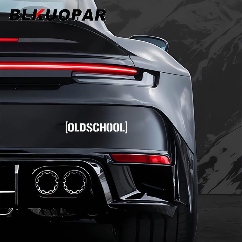 BLKUOPAR for Old School Car Stickers Fashionable Simple Decals Waterproof Sunscreen Windows RV Motorcycle Decor Car Styling