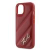 Karl Lagerfeld Klhcp15Spqdsmgr Iphone 15 / 14 / 13 6.1 Czerwony/Red Hardcase Diagonal Quilted Script