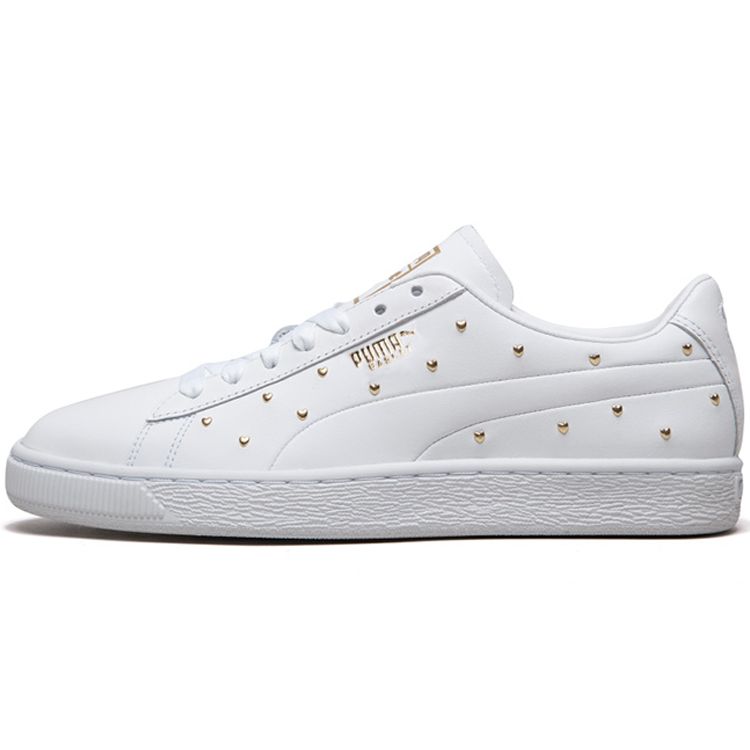 

Кроссовки Puma Basket Studs White Women Team-Gold 369298-01