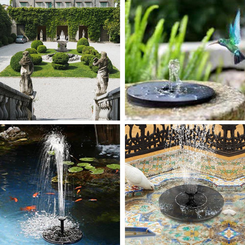 Mini Floating Solar Garden Fountain for Ponds and Courtyards