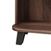 Narrow Shoe Cabinet, Double-Door, Shoe Rack with Open Compartments, Wood Look, Multi-Purpose Cabinet for Hallway, for Small Spaces, with Top Shelf