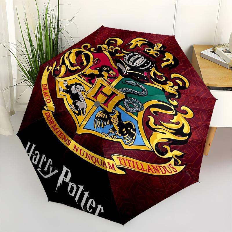 

1pc Hogwarts Crest Umbrella with Plastic Handle,Suitable for All Seasons Travel Outdoor Multi-functional UmbrellaDCS022