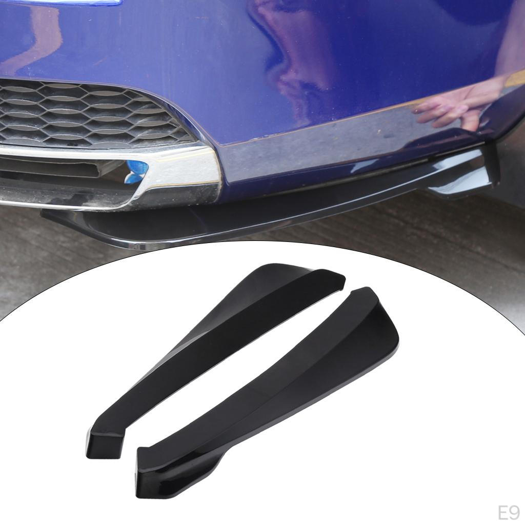 2 Packs ,Vehicle Rear Lip Diffuser Splitter, Wrap Angle Splitters Scratch Anti-Scratch Surround,