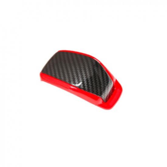 Carbon Fiber ABS RED Sport Gear Shift Knob Trim FOR Toyota Highlander 2020 2021