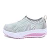 Women's Mesh Slip-On Platform Shoes - Spring/Summer Breathable Casual Sneakers with Thick Sole