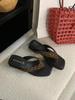 Slippers Summer Fashion Silver Square Toe Women's Outdoor Wear Thick SolePinch FeetSandals