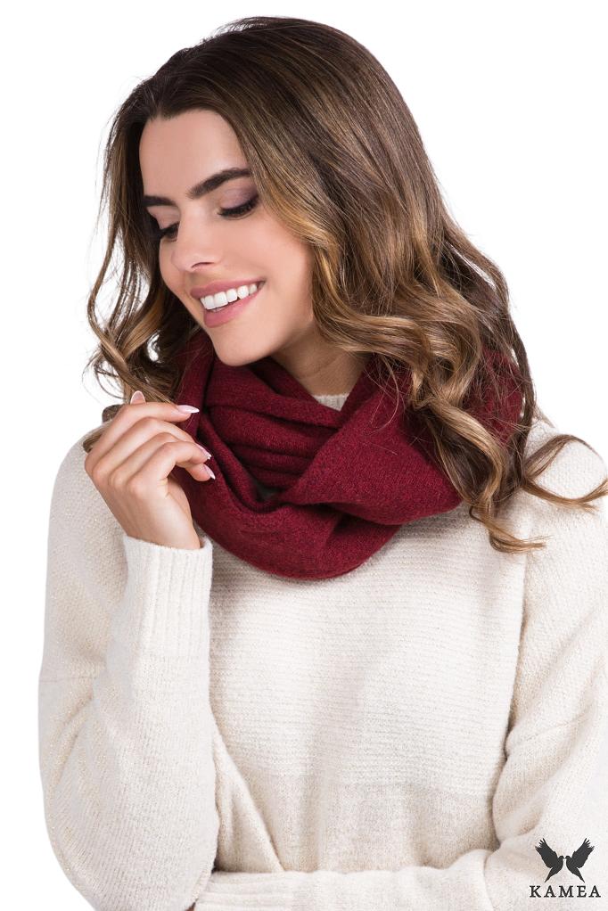 Anna-Women' Set Wool Hat with Snood Red