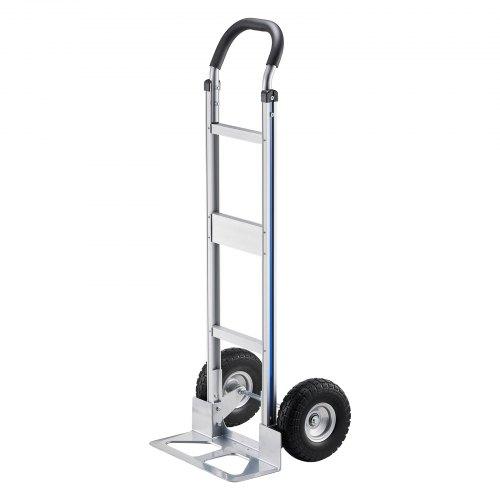 VEVOR Hand Truck, 226.9 Kg Load Capacity, Heavy-Duty Hand Truck Dolly with Non-Slip Wheels & Handle