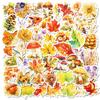 50 Non-infringement Autumn Plant Graffiti Stickers Pp Waterproof Decorative Stickers