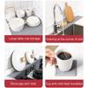 Interlocking Silicone Dish Drying Mat 4Pcs Countertop Waterproof Non-Slip Drain Tray for Kitchen