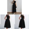 Elegant Summer Dress For Women With High Waist Pure Polyester Fabric For Casual Wear