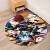 My Hero Academia Printed Round Rug Carpet Chair Rug Area Rug Entryway Doormats,for Office Chair Living Room Bedroom Kitchen Room.