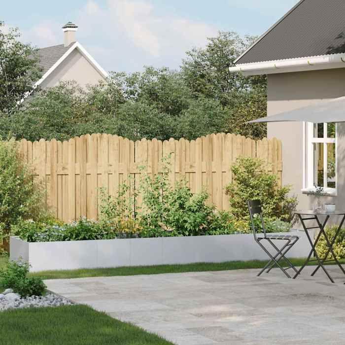 VidaXL Jardinière 360x80x40 cm acier galvanisé, pot de fleurs, support de plantes, lit surélevé, support de jardinière 860771