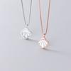925 Sterling Silver Sweet Shell Clavicle Chain Necklace for Women Pendant Necklace Jewelry Gifts