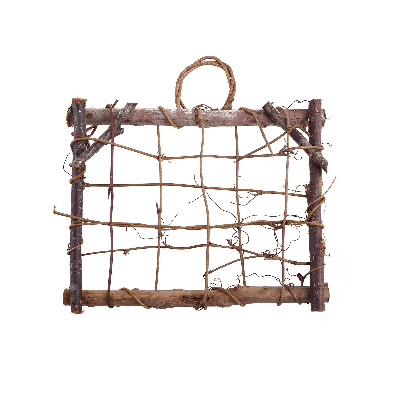 Wall Wood Display Frame Air Plant Frame Holder Garden Balcony Wall Decoration